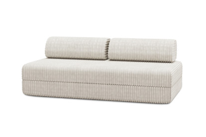 Canapé 3 places convertible et modulable - Velours côtelé XL Blanc
