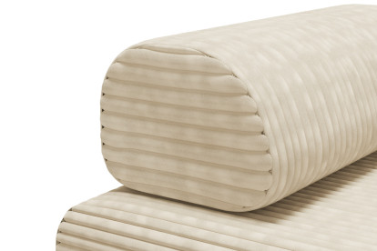 Canapé 2 places convertible et modulable - Velours côtelé XL Beige