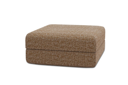 Pouf convertible et modulable - Tissu tweed Marron