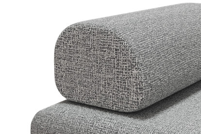 Méridienne convertible et modulable - Tissu tweed Gris