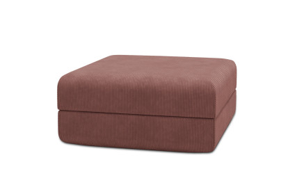 Pouf convertible et modulable - Velours côtelé Rose