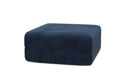 Pouf convertible et modulable - Velours côtelé XL Bleu