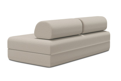 Canapé 3 places convertible et modulable - Tissu lisse Beige