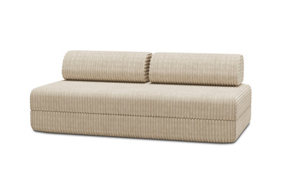Canapé 3 places convertible et modulable - Velours côtelé XL Beige
