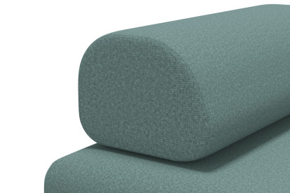Canapé 3 places convertible et modulable - Tissu lisse Vert
