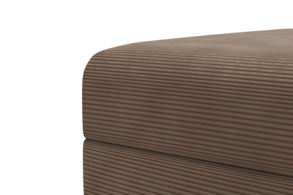 Pouf convertible et modulable - Velours côtelé Taupe