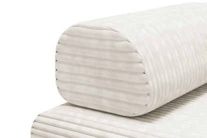 Canapé 2 places convertible et modulable - Velours côtelé XL Blanc