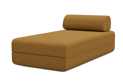 Méridienne convertible et modulable - Tissu tweed Jaune