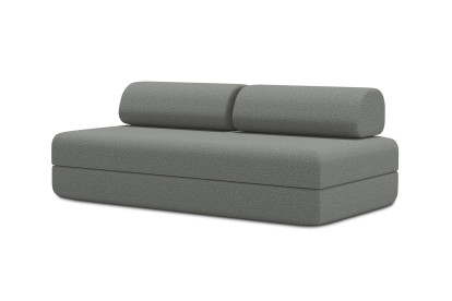 Canapé 3 places convertible et modulable - Tissu lisse Gris