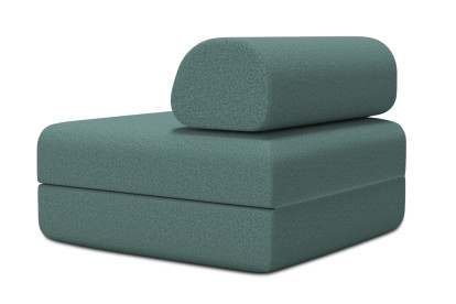 Fauteuil convertible et modulable - Tissu lisse Vert