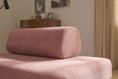 Fauteuil convertible et modulable - Velours côtelé Rose