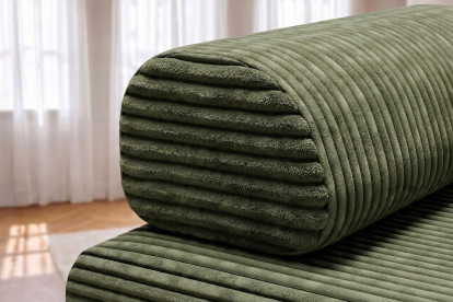 Canapé 2 places convertible et modulable - Velours côtelé XL Vert