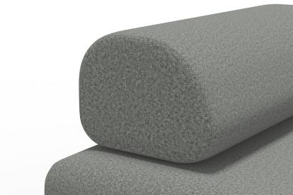 Fauteuil convertible et modulable - Tissu lisse Gris
