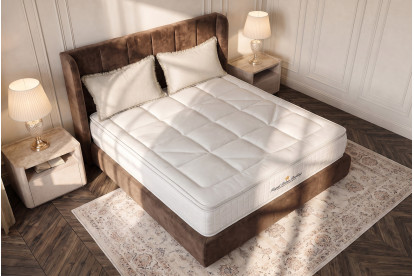 Matelas 140x190 cm Ressorts ensachés et Mémoire de forme - George V