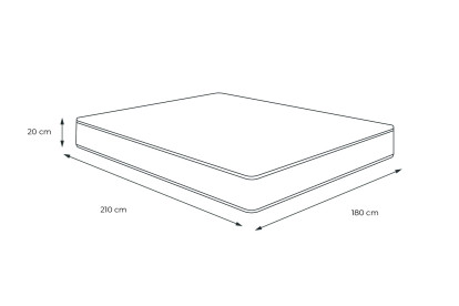 Matelas 180x210 cm Mémoire de forme - Actimemo Touch