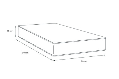 Matelas 90x190 cm Mémoire de forme - Le Cosy
