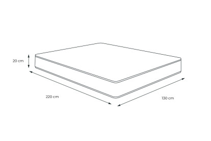 Matelas 130x220 cm Mémoire de forme - Actimemo Soft
