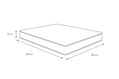 Matelas 160x195 cm Mémoire de forme - Actimemo Dream