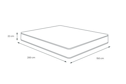 Matelas 150x200 cm Mémoire de forme - Actimemo Dream