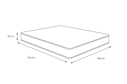 Matelas 160x190 cm Mémoire de forme - Actimemo Touch