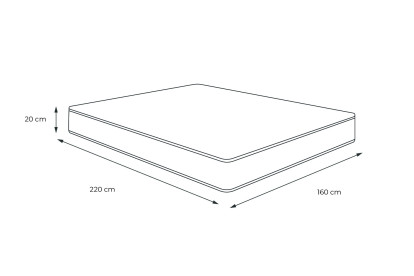 Matelas 160x220 cm Mémoire de forme - Actimemo Soft