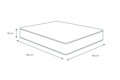 Matelas 130x190 cm Mémoire de forme - Buckingham