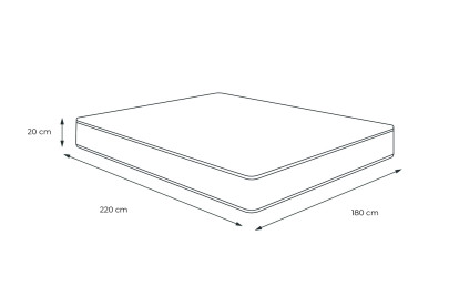 Matelas 180x220 cm Latex et mémoire de forme - Actilatex Night