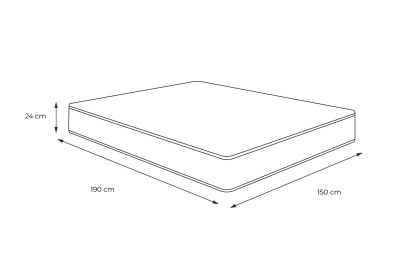 Matelas 150x190 cm Mémoire de forme - Actimemo Relax