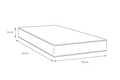 Matelas 120x210 cm Mémoire de forme - Actimemo Relax