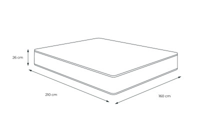 Matelas 160x210 cm Mémoire de forme - Actimemo Confort