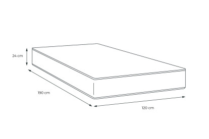 Matelas 120x190 cm Ressorts ensachés et Mémoire de forme - Actiflex Morpho