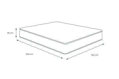 Matelas 140x220 cm Mémoire de forme - Actimemo Confort