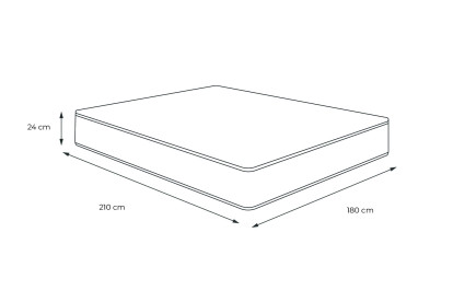 Matelas 180x210 cm Mémoire de forme - Actimemo Relax