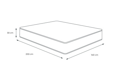 Matelas 140x200 cm Mémoire de forme - Le Cosy