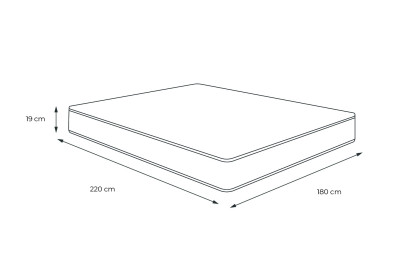 Matelas 180x220 cm Mousse Haute Densité - Soft