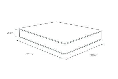 Matelas 160x220 cm Mémoire de forme - Actimemo Confort