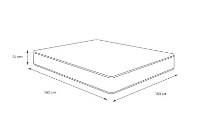 Matelas 180x190 cm Mémoire de forme - Actimemo Relax