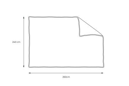 Couette 240x260 cm - Percale de coton