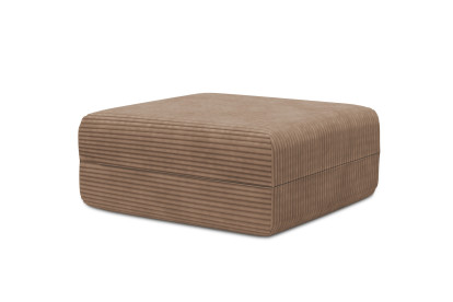 Pouf non convertible et modulable - Velours côtelé XL Marron