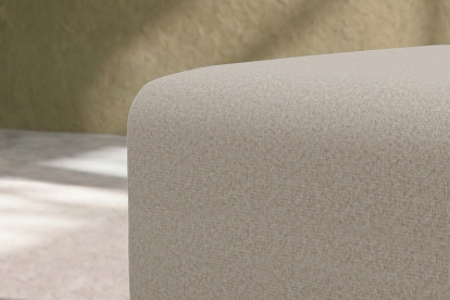 Pouf non convertible et modulable - Tissu lisse Beige