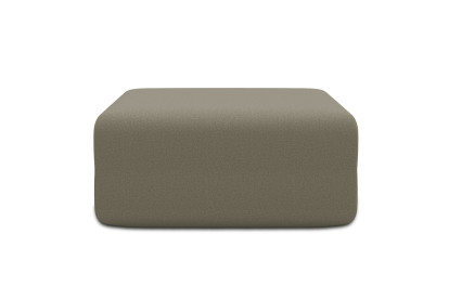 Pouf non convertible et modulable - Tissu lisse Taupe