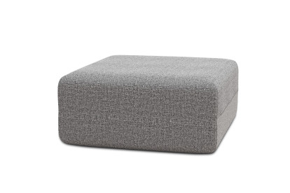 Pouf non convertible et modulable - Tissu tweed Gris