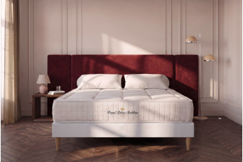 Ensemble Matelas Sommier 200x200 cm - Sommier Blanc (en kit) - Balmoral