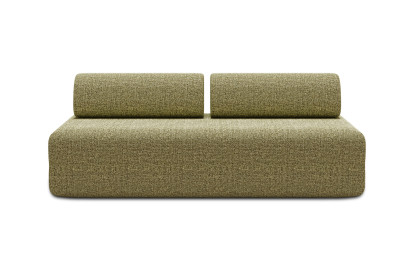 Canapé 3 places non convertible et modulable - Tissu tweed Vert