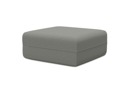 Pouf non convertible et modulable - Tissu lisse Gris