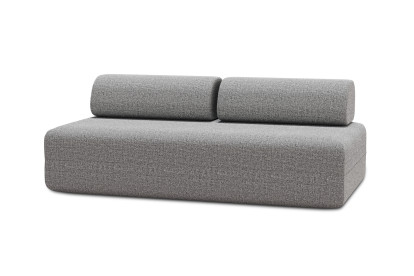 Canapé 3 places non convertible et modulable - Tissu tweed Gris