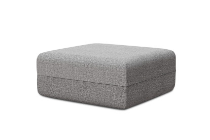Pouf non convertible et modulable - Tissu tweed Gris
