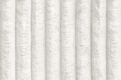 Méridienne non convertible et modulable - Velours côtelé XL Blanc