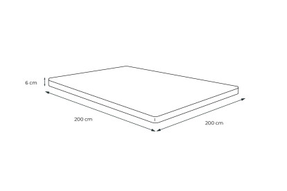 Surmatelas 200x200 cm - Cocoon Plus