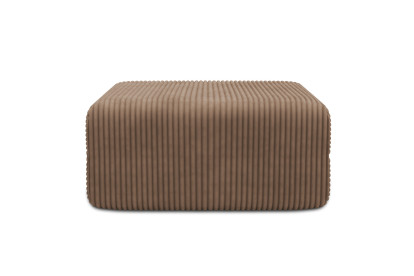 Pouf non convertible et modulable - Velours côtelé XL Marron